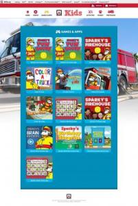 Sparky Fire Safety Games and Apps